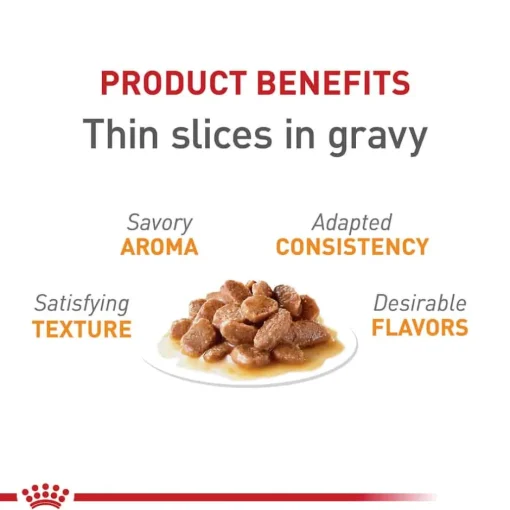 Discount Royal Canin Feline Care Nutrition Hair & Skin Care Thin Slices In Gravy Adult Wet Cat Food