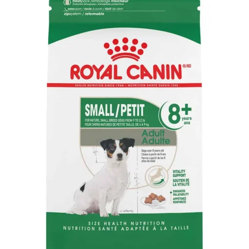 New Royal Canin Size Health Nutrition Small Breed Adult 8+ Dry Dog Food