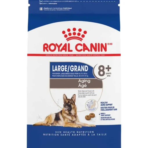 New Royal Canin Size Health Nutrition Large Breed Aging 8+ Dry Dog Food