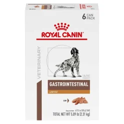 New Royal Canin Veterinary Diet Canine Gastrointestinal Low Fat Loaf Wet Dog Food