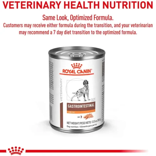 New Royal Canin Veterinary Diet Canine Gastrointestinal Low Fat Loaf Wet Dog Food