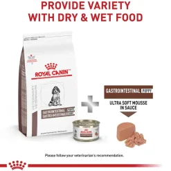 Outlet Royal Canin Veterinary Diet Canine Gastrointestinal Puppy Ultra Soft Mousse in Sauce Wet Dog Food