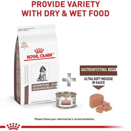 Outlet Royal Canin Veterinary Diet Canine Gastrointestinal Puppy Ultra Soft Mousse in Sauce Wet Dog Food