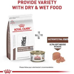 Online Royal Canin Veterinary Diet Feline Gastrointestinal Kitten Ultra Soft Mousse in Sauce Wet Cat Food
