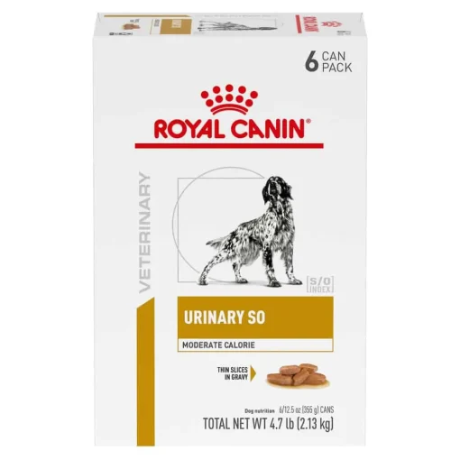 Online Royal Canin Veterinary Diet Canine Urinary SO Moderate Calorie Thin Slices in Gravy Wet Dog Food