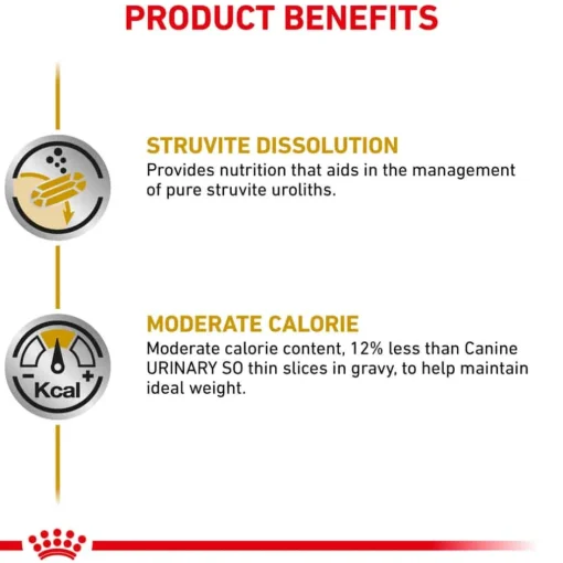 Online Royal Canin Veterinary Diet Canine Urinary SO Moderate Calorie Thin Slices in Gravy Wet Dog Food
