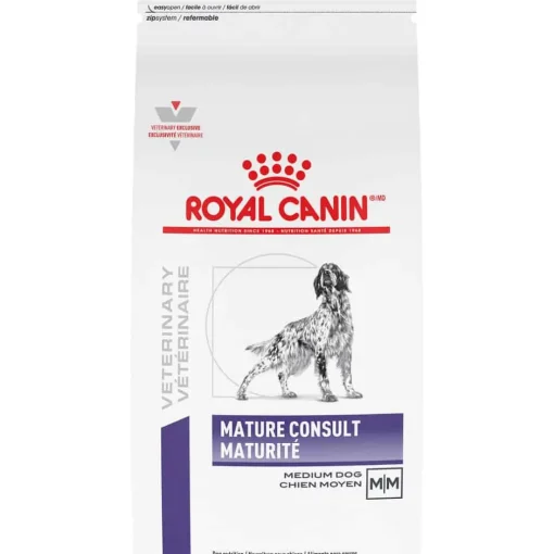 Clearance Royal Canin Veterinary Diet Canine Mature Consult Medium Breed Dry Dog Food