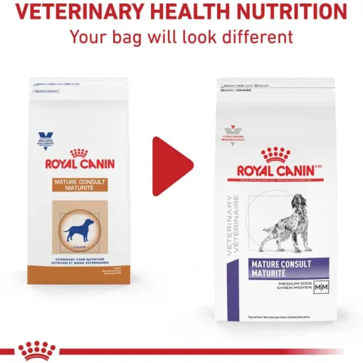 Clearance Royal Canin Veterinary Diet Canine Mature Consult Medium Breed Dry Dog Food