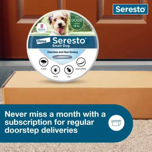 Clearance Seresto - Flea & Tick Preventative Collar for Small Dogs