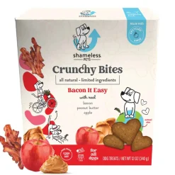 Discount Shameless Pets Bacon it Easy Crunchy Bites Dog Treats
