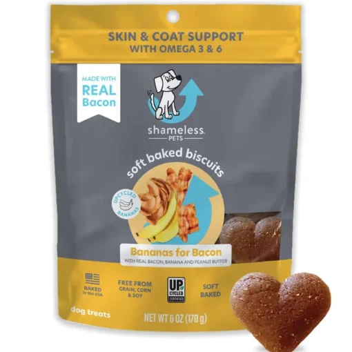 Online Shameless Pets Bananas for Bacon Soft Baked Biscuits for Dogs