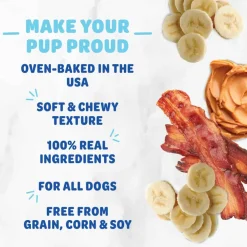 Online Shameless Pets Bananas for Bacon Soft Baked Biscuits for Dogs