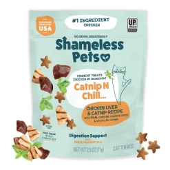 Best Shameless Pets Catnip N Chill Chicken Liver Recipe Crunchy Cat Treats