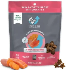 Discount Shameless Pets Yam Good Salmon Crunchy Cat Treats