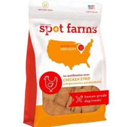 Clearance Spot Farms All Natural Human Grade Dog Treats, Chicken Strips with Glucosamine and Chondroitin
