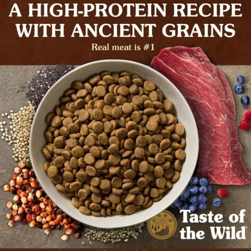 Sale Taste of the Wild with Ancient Grains Taste of the Wild Ancient Prairie Canine Recipe Roasted Bison, Roasted Venison & Ancient Grains Dry Dog Food