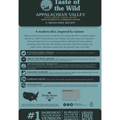 Fashion Taste of the Wild Appalachian Valley Small Breed Canine Recipe Venison & Garbanzo Beans Dry Dog Food