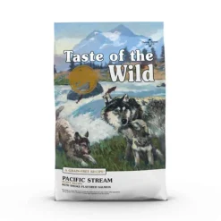Hot Taste of the Wild Pacific Stream Puppy Recipe Smoke-Flavored Salmon Dry Dog Food