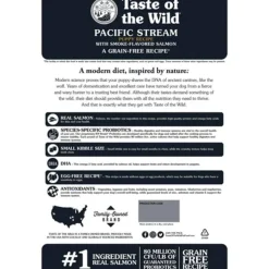 Hot Taste of the Wild Pacific Stream Puppy Recipe Smoke-Flavored Salmon Dry Dog Food