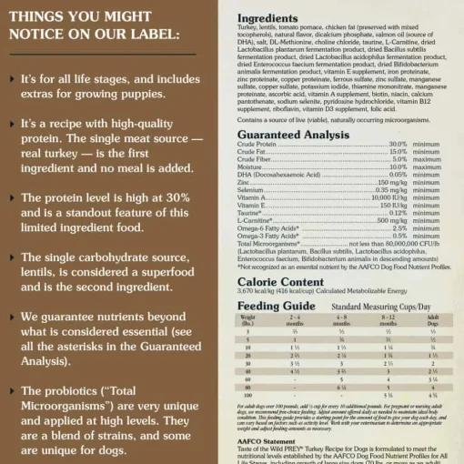Discount Taste of the Wild PREY Turkey Limited Ingredient Recipe Dry Dog Food