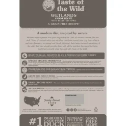New Taste of the Wild Wetlands Canine Recipe Roasted Fowl Dry Dog Food
