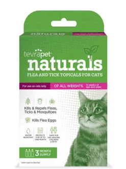 Outlet TevraPet Naturals Flea & Tick Topicals for Cats