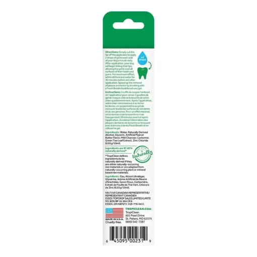 Discount TropiClean Fresh Breath Clean Teeth Gel - Peanut Butter for Dog