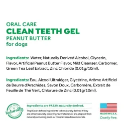 Discount TropiClean Fresh Breath Clean Teeth Gel - Peanut Butter for Dog