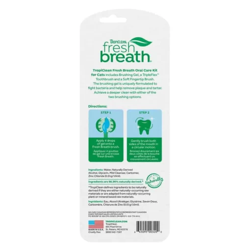 Sale TropiClean Fresh Breath Oral Care Kit for Cats