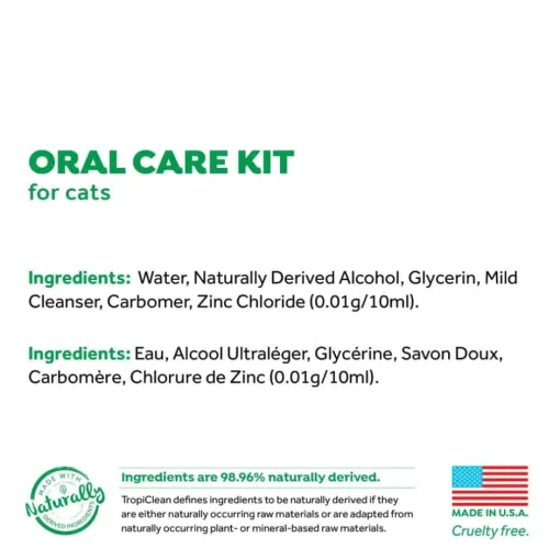 Sale TropiClean Fresh Breath Oral Care Kit for Cats