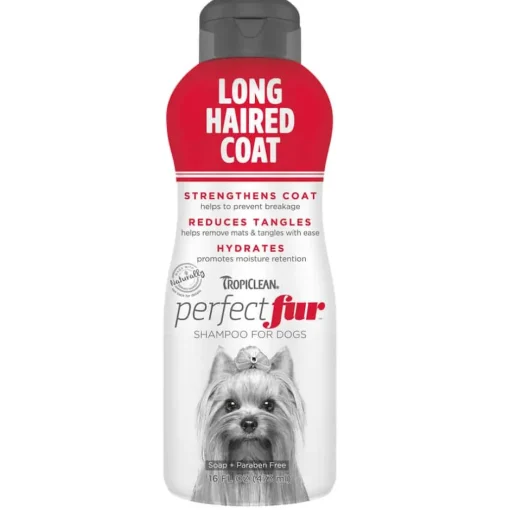 Hot TropiClean PerfectFur Long Haired Coat Shampoo for Dogs