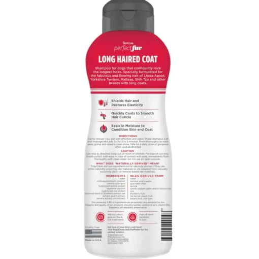 Hot TropiClean PerfectFur Long Haired Coat Shampoo for Dogs