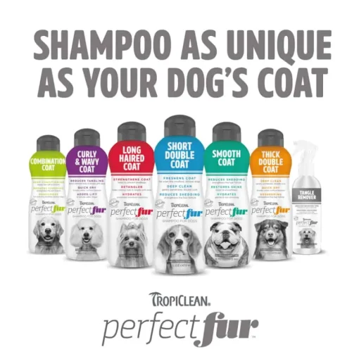 Sale TropiClean PerfectFur Thick Double Coat Shampoo for Dogs