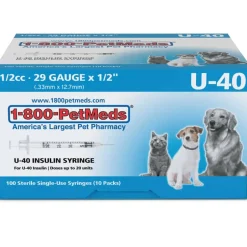 Clearance PetMeds U-40 Syringes for ProZinc & Vetsulin Insulin