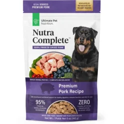 Sale Ultimate Pet Nutrition Nutra Complete Freeze Dried Raw Pork Dog Food