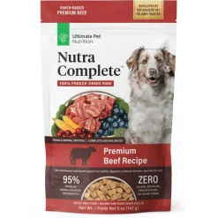 Online Ultimate Pet Nutrition Nutra Complete Freeze Dried Raw Beef Dog Food
