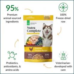 Best Ultimate Pet Nutrition Nutra Complete Freeze Dried Raw Chicken Dog Food