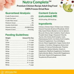 Best Ultimate Pet Nutrition Nutra Complete Freeze Dried Raw Chicken Dog Food