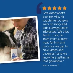 New Vetality Twist & Lick 8-in-1 Supplement for Dogs
