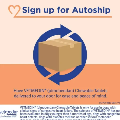 New Vetmedin (Pimobendan) - Congestive Heart Failure Treatment Tablets for Dogs