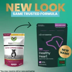 New VetriScience Extra Strength Healthy Heart Chews for Dogs