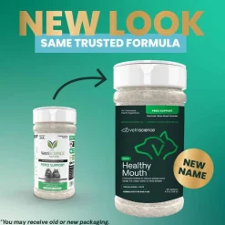 Outlet VetriScience Healthy Mouth Dental Care Powder for Cats and Dogs