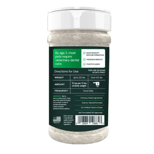 Outlet VetriScience Healthy Mouth Dental Care Powder for Cats and Dogs