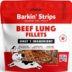 Discount Vitafur Beef Lung Fillets Dog Treats