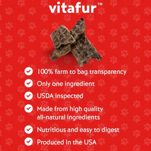 Discount Vitafur Beef Lung Fillets Dog Treats