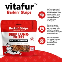 Discount Vitafur Beef Lung Fillets Dog Treats