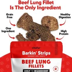 Discount Vitafur Beef Lung Fillets Dog Treats