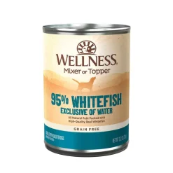 Discount Wellness Complete Health Wellness 95% Whitefish Grain Free Canned Dog Food Mixer or Topper