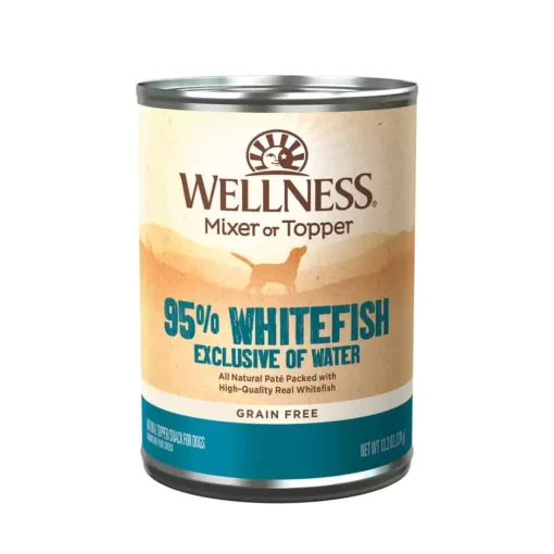 Discount Wellness Complete Health Wellness 95% Whitefish Grain Free Canned Dog Food Mixer or Topper