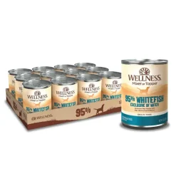 Discount Wellness Complete Health Wellness 95% Whitefish Grain Free Canned Dog Food Mixer or Topper